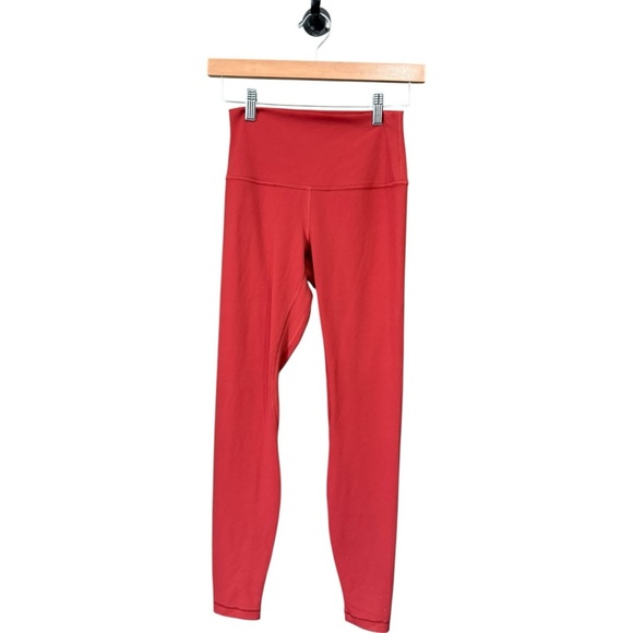 Lululemon Align High-Rise Pant 28” Nulu Cayenne Orange Woman W5CZ4S Size 6 - Picture 4 of 7